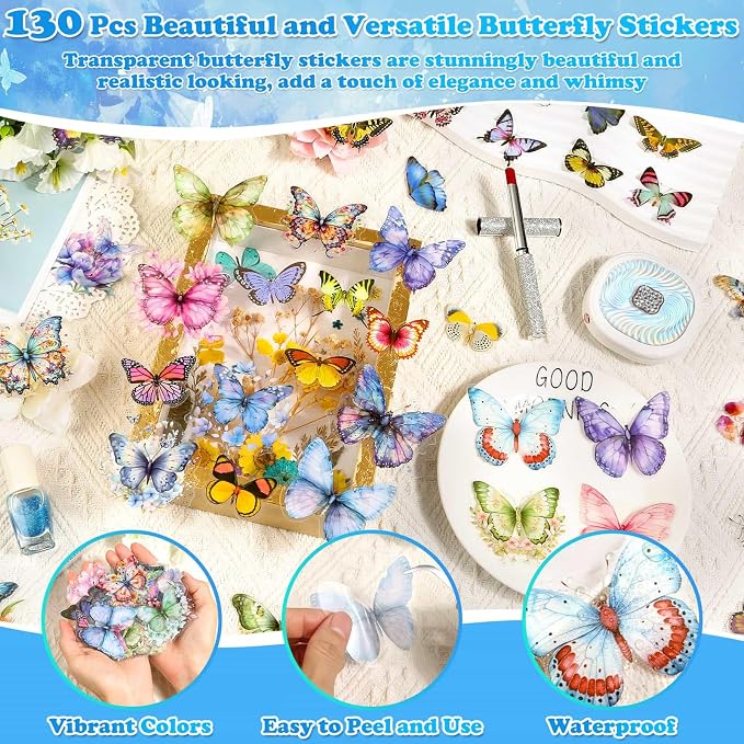 284 Pcs Dried Pressed Flowers - Image 3