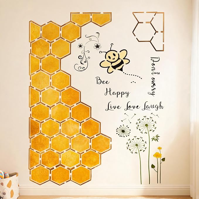 TIAMECH A4 Reusable Honey Bee Hive Stencil - Image 4