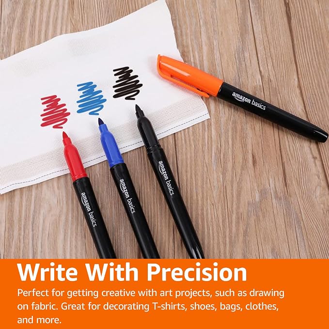 Amazon Basics Vibrant Fabric Markers - Image 6
