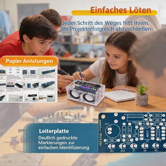 DIY Stereo Speaker Soldering Practice kit- BT, USB Player &FM Receiver- - Image 4