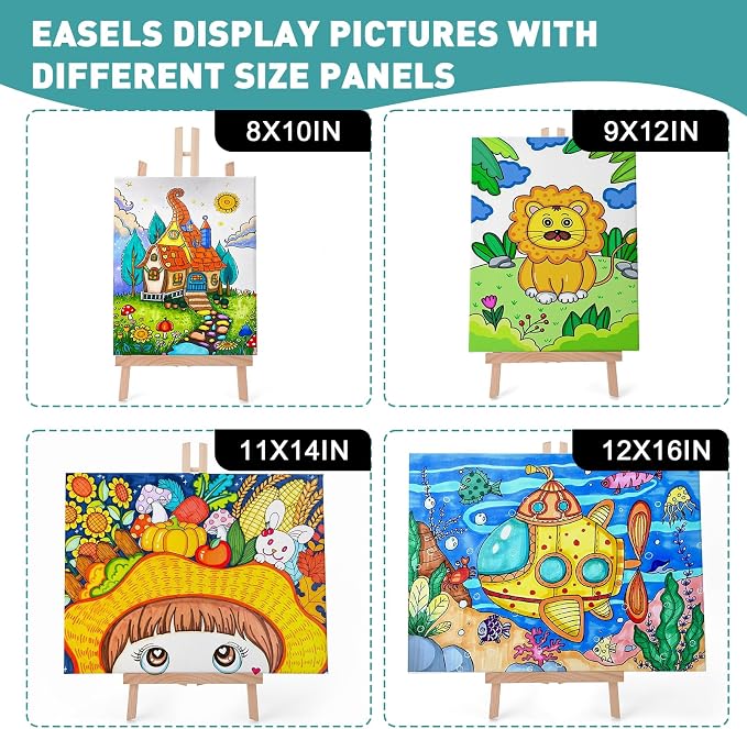 ESRICH 2 PCS 16 Inch Tabletop Easel, Tabletop Easel - Image 6