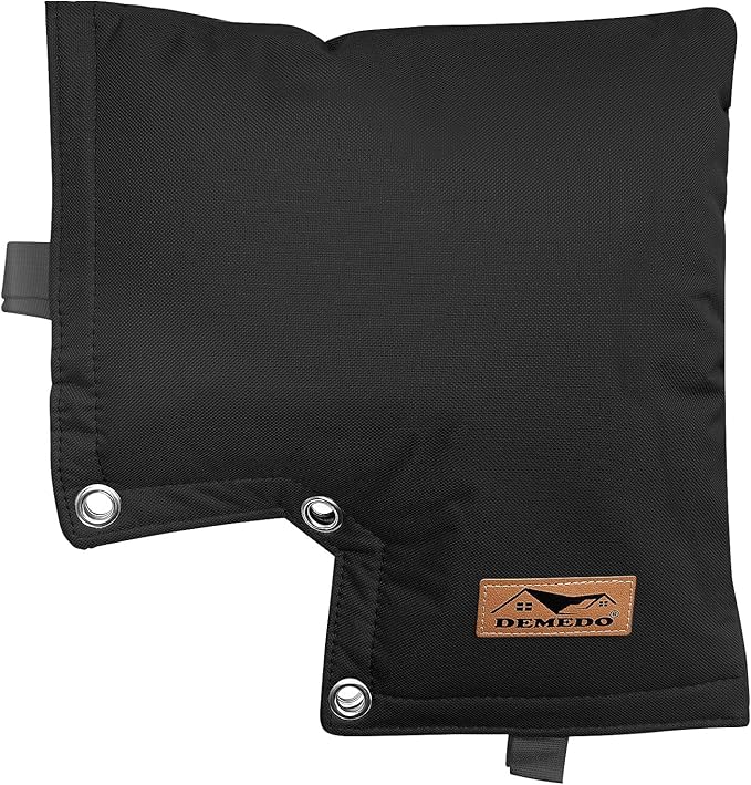 Backflow Preventer Insulation Cover - Backflow Pressure Vacuum Breaker Cover - Insulated Backflow Cover Pouch for Irrigation Back Flow Sprinkler Valves in Winter or Sun Exposure (13”W x 12”H, Black)