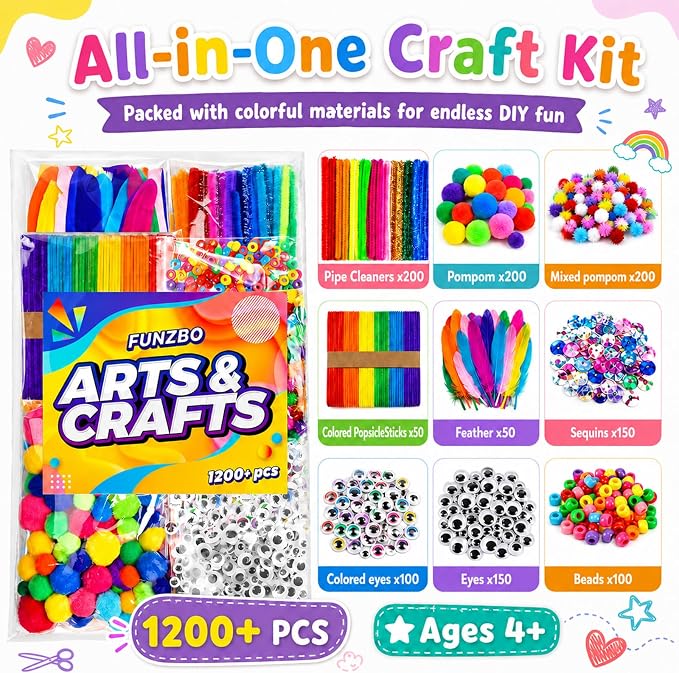 FUNZBO 1200pcs+ Craft Kits - Image 2