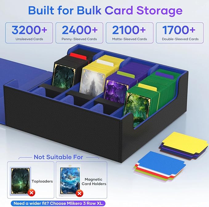 Mlikero Trading Card Storage Box, Bulk Card Storage - Image 3