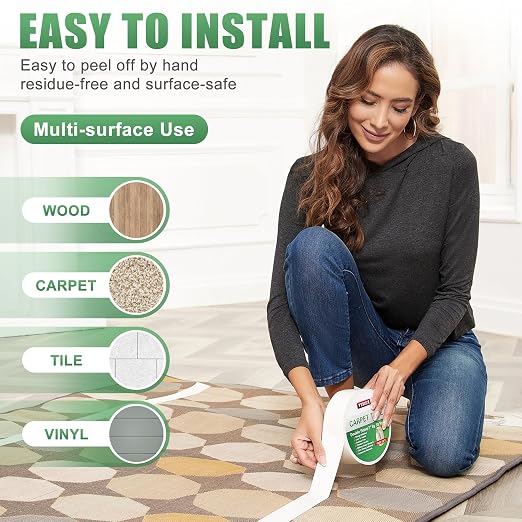 YYXLIFE Double Sided Removable Rug Tape - Image 4