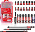 42pieces Screwdriver Bits Set, Impact Magnetic S2 Steel Multi Insert Power Bits Tips with Impact Bit Holder with Storage Box（PH/TORX/SQ/PZ/HEX/SL）