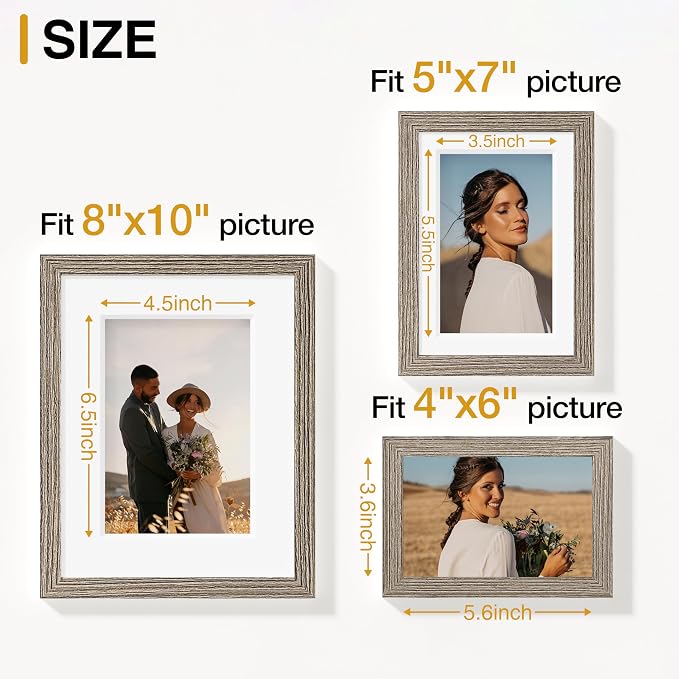 Vittanly 15 Pack Picture Frames Collage Wall Decor - Image 3