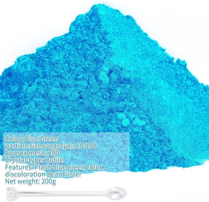 Mica Powder, 7.05OZ（200g）, Epoxy Resin, Candle Making, Bath Bombs - Image 2