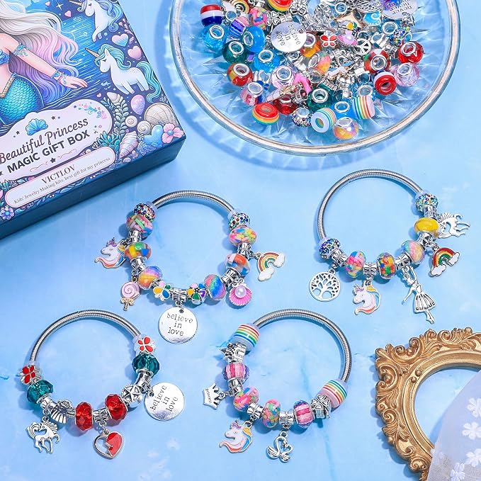 VICTLOV Charm Bracelet Making Kit, DIY Craft - Image 5