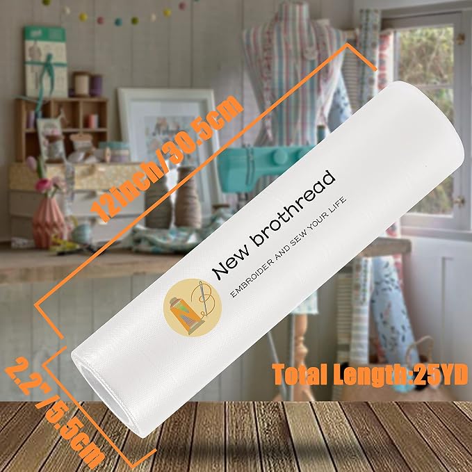 New brothread Light Weight Clear Wash Away - Image 3