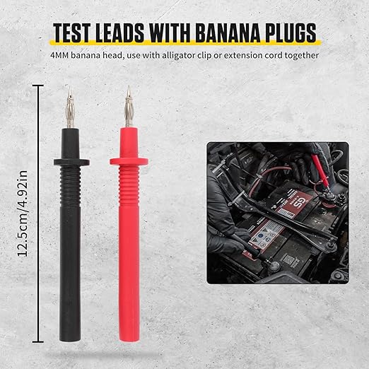 68PCS Automotive Circuit Test Lead Kit, Multimeter Test Leads Set with Electrical Breakout Leads Terminals, Alligator Clips, Needle Probes & Banana Plug Adapters