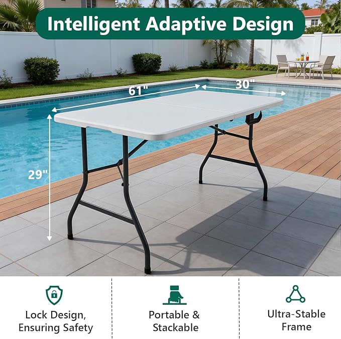Folding Table 5ft - Image 3