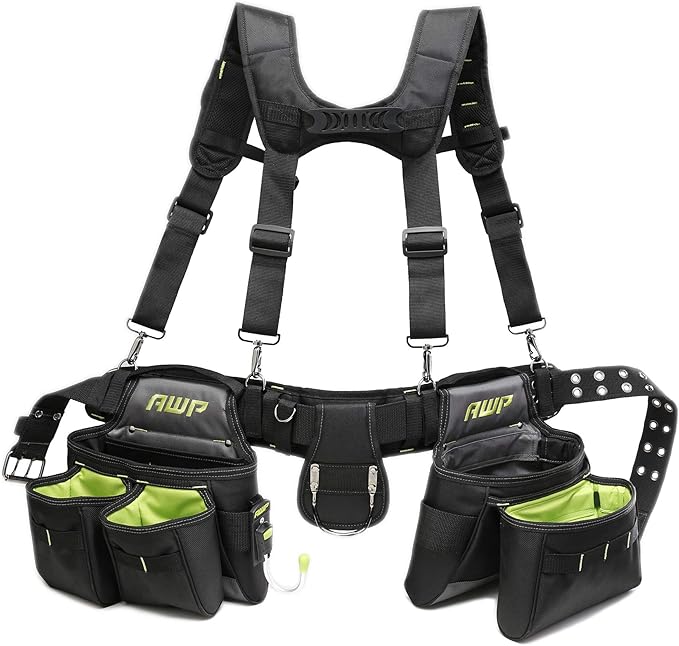 AWP Tool Belt, Tool Rig, Durable, Premium Tool Belt Organizer