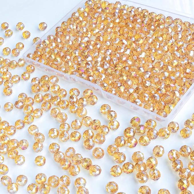 460Pcs 8mm Crystal Glass Beads for Jewelry Making Beads for Bracelets Necklace by Laopottbeads