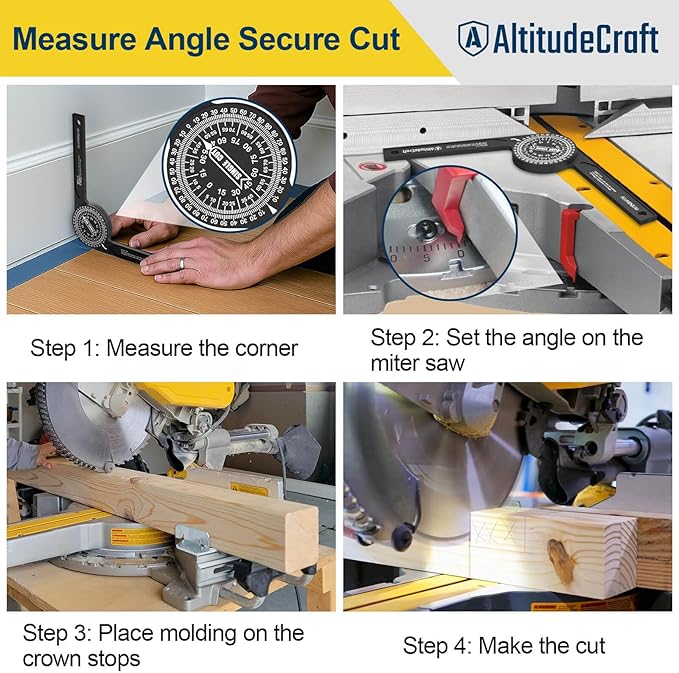 Miter Saw Crown Stops, Fits DW702, DW703, DW706, DW708, DW712, DW713, DW715, DW716, DW717, DW718, DWS780 – Woodworking Guide for Precise Cuts