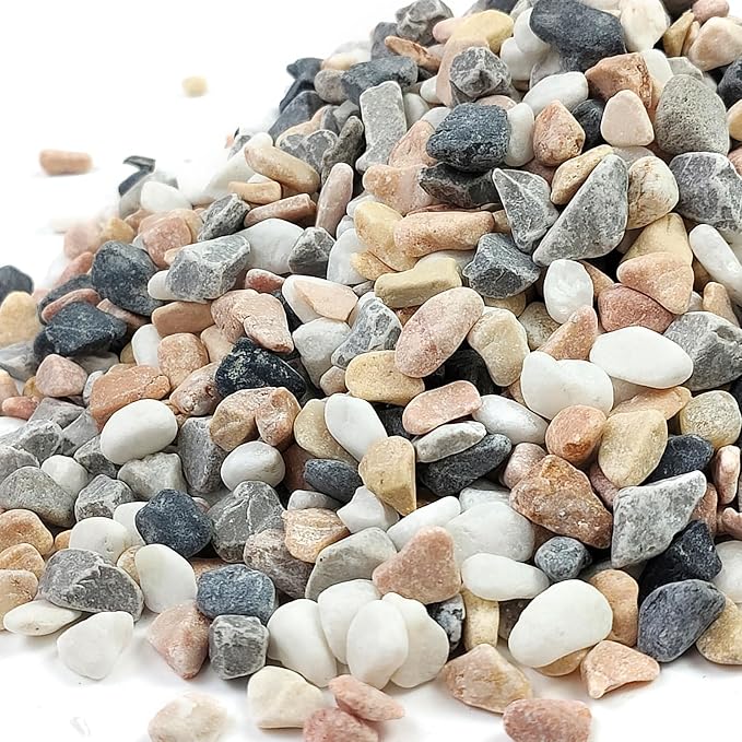 FANTIAN 2 lbs Succulent and Cactus Pebbles Gravel, 3/8 Inch Mixed Color - Image 8