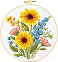 Zhenqing Sunflower Bouquet Cross Stitch Kit by ZhenqingHomeFlagship