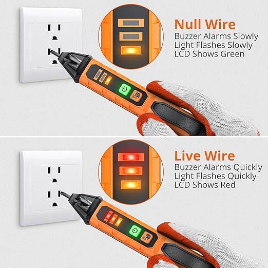 Proster Electrical Tools Set Non Contact Voltage Tester Pen Clamp Meter 6000 Count Electric Circuit Testing Device