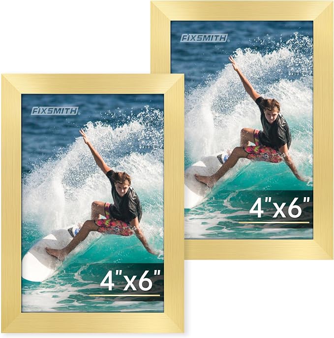 FIXSMITH 4x6 Picture Frame Set of 2, Photo Frame 4x6 by FIXSMITH