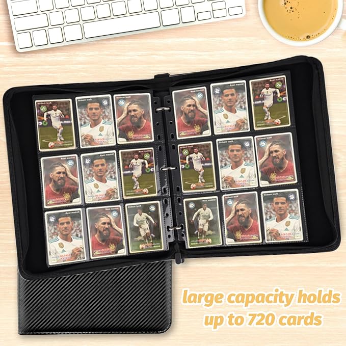 GERMUN 9 Pocket Trading Card Binder, 720 Cards, 40 Top-Loading Pages, Double - Image 7