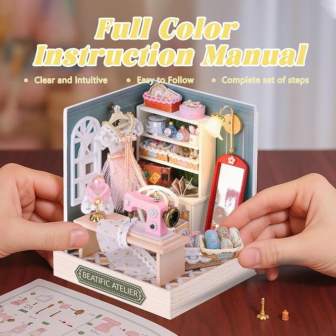 Flever Dollhouse Miniature DIY House Kit Creative Room - Image 4