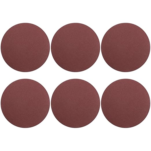 HARFINGTON 30 Pcs 7 Inch Sanding Disc 150 Grit Hook and Loop Sandpaper Random Orbital Sander Pads for Woodworking Automotive Metal Polishing