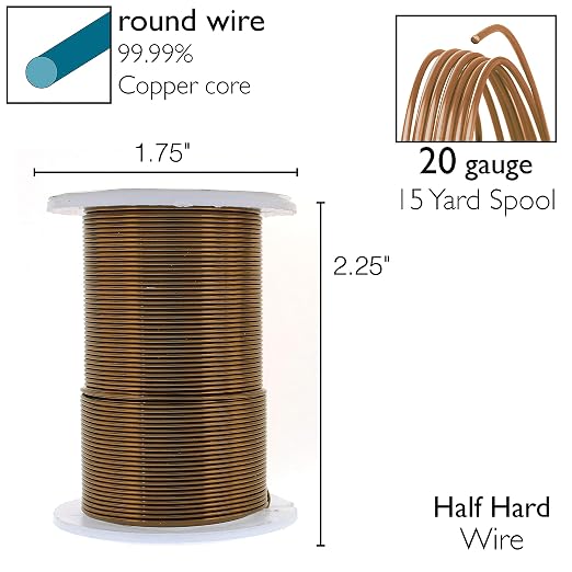 The Beadsmith Wire Elements 20-Gauge Lacquered Tarnish-Resistant Copper Wire - Image 4
