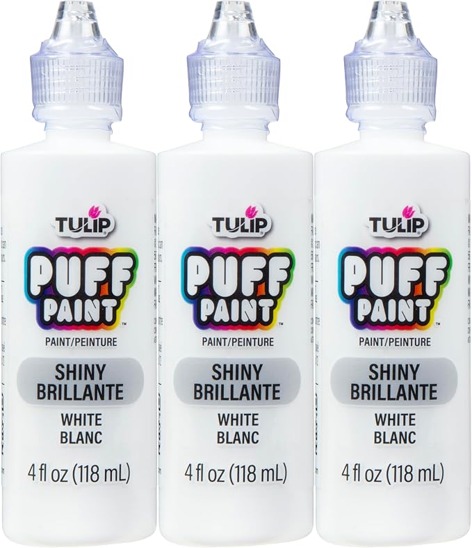 Tulip Puff Paint Slick White 4 Fl Oz by Tulip