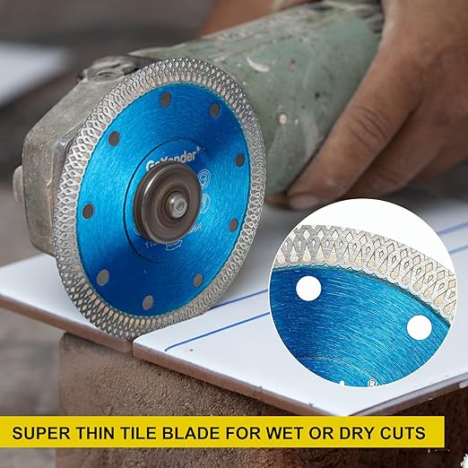 GoYonder Super Thin 4.5" Grinder Blades Tile Blade, Diamond Saw Blade for Cutting Porcelain Tiles Granite, 115mm Tile Cutting Blade for Angle Grinder