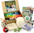 Woolbuddy Needle Felting Starter Kit –Make 6 Cute Characters – Complete Kit by Woolbuddy