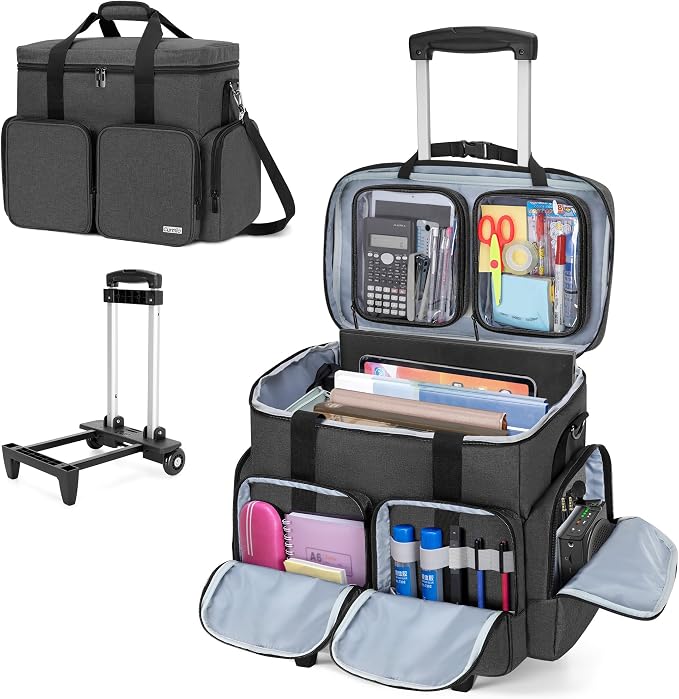 CURMIO Rolling Teacher Tote Bag by CURMIO