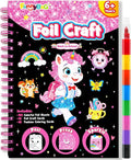 FUNNYB&G Foil Art Craft Kit for Girls 4-10 Years Old: Mess-Free & No-Glue by FUNNYBG