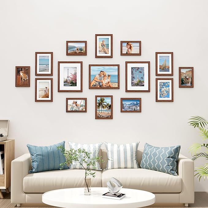 Vittanly 15 Pack Picture Frames Collage Wall Decor, Gallery Frame Set - Image 2