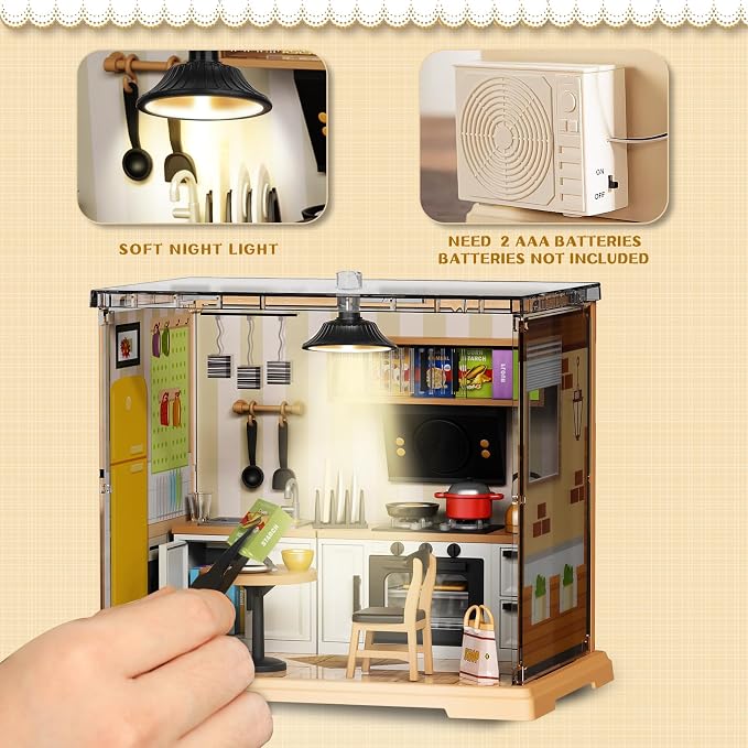 Kitchen Miniature House Kit, Mini Model Kits - Image 5