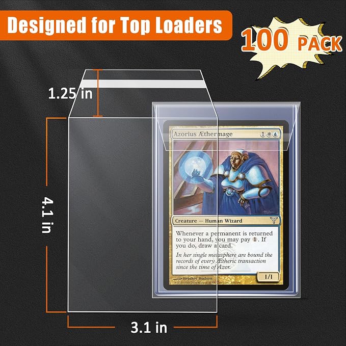 Top Loader Sleeves 100 Pack, Sleeves - Image 2