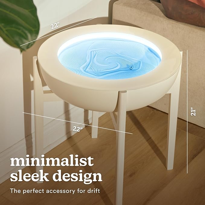 HoMedics Drift Sandscape Solid Wood Sand Table Stand Compatible - Image 5