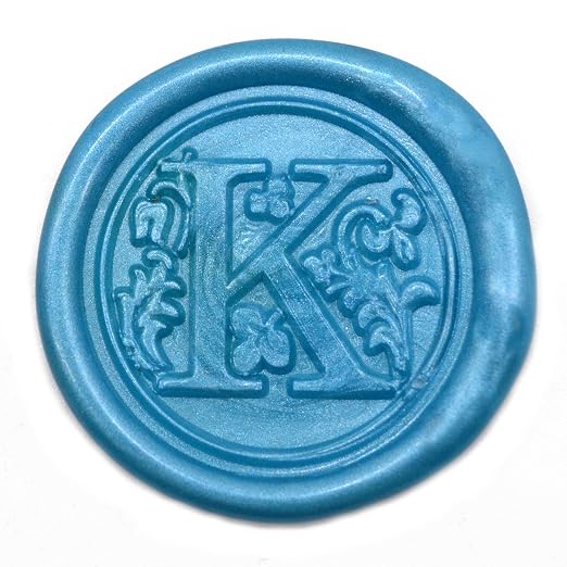 Medieval Initial Alphabet Wax Sealing Stamps, Brass Head Wooden Handle - Image 2