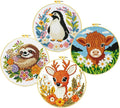 Zhenqing 4-Piece Animal Cross Stitch Kit by ZhenqingHomeFlagship