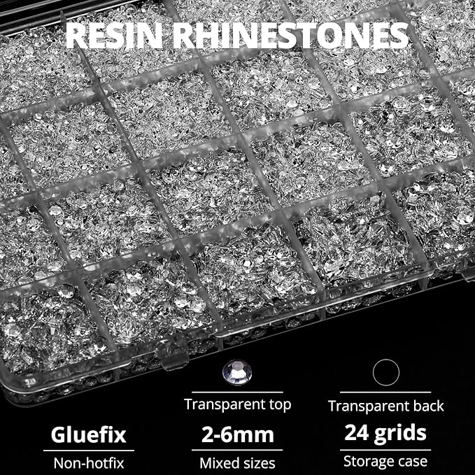 33000Pcs Transparent Rhinestones - Image 3