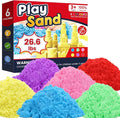 FURWEY 26.6lbs Play Sand, Mixed Packaging of 6-Color Sensory Sand, Suitable by FURWEY