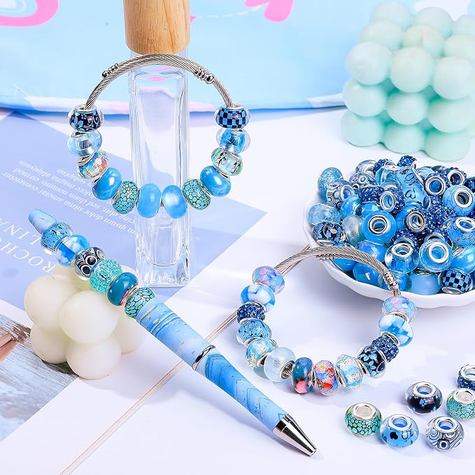 European Large Hole Spacer Charm Beads - Image 2