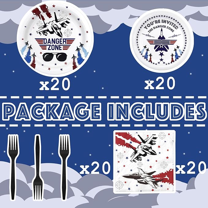 Fighter Pilot Party Decorations Set - Image 3