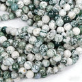 Zenkeeper 108 Pcs Moss Agate Beads by Zenkeeper