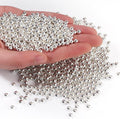 1500pcs Silver 5mm Pearl Beads by chuyau