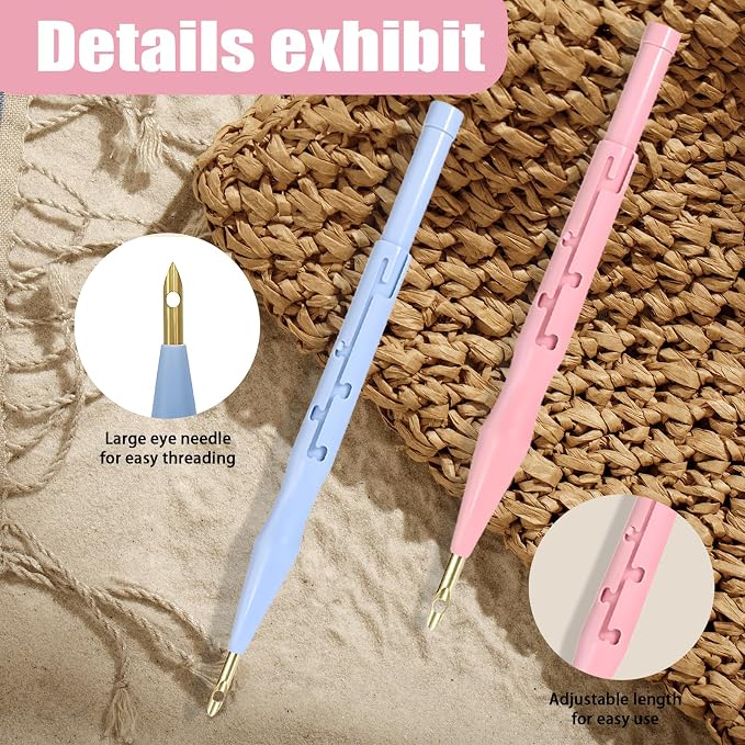 7 Pieces Punch Needle Tool, Portable Adjustable Embroidery Punch Needle - Image 5