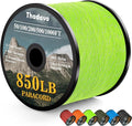 Reflective Paracord Rope 850Ib, 50/100/200/500/1000ft 4MM 11 Strand Parachute Spool Cord, Paracords Lanyard String for Tent, Camping, Clotheline, Hiking, Survival Bracelet, Neon Green 200FT