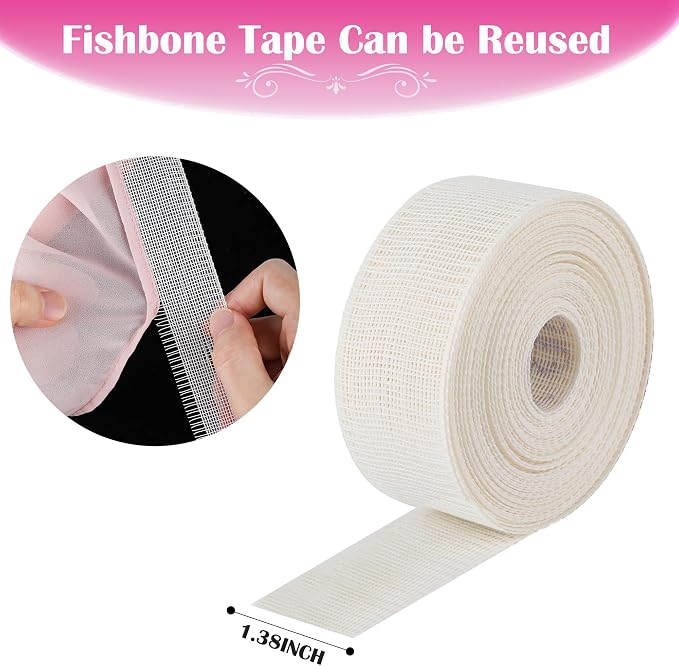 10 Yards Fishbone Tape for Sewing Banroll Tape for Sewing Narrow Hem Sewing - Image 5