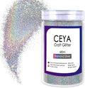 Ceya Holographic Ultra Fine Glitter Powder, 1.1LB/ 17.63OZ Laser Diamond Silver by CEYA