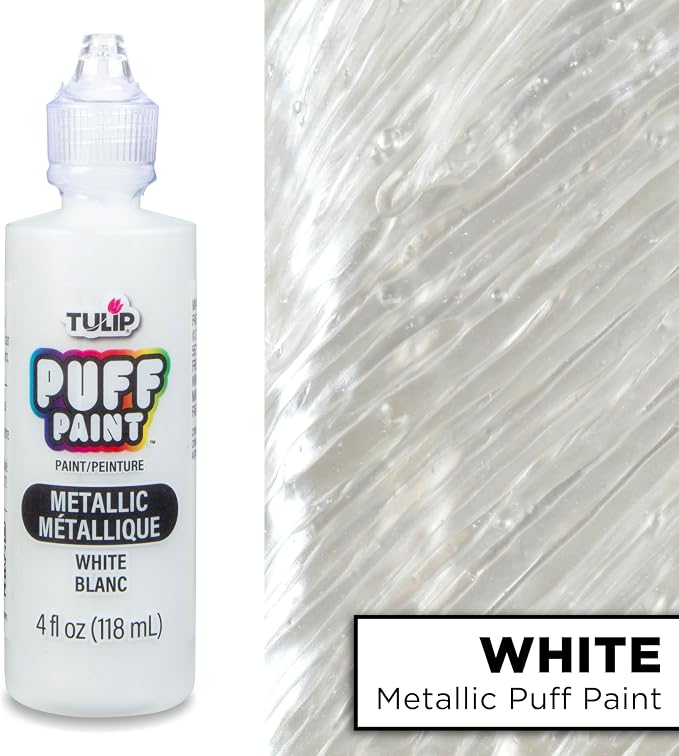 Tulip Puff Fabric Paint Metallic Finish, Permanent Craft Paint - Image 2