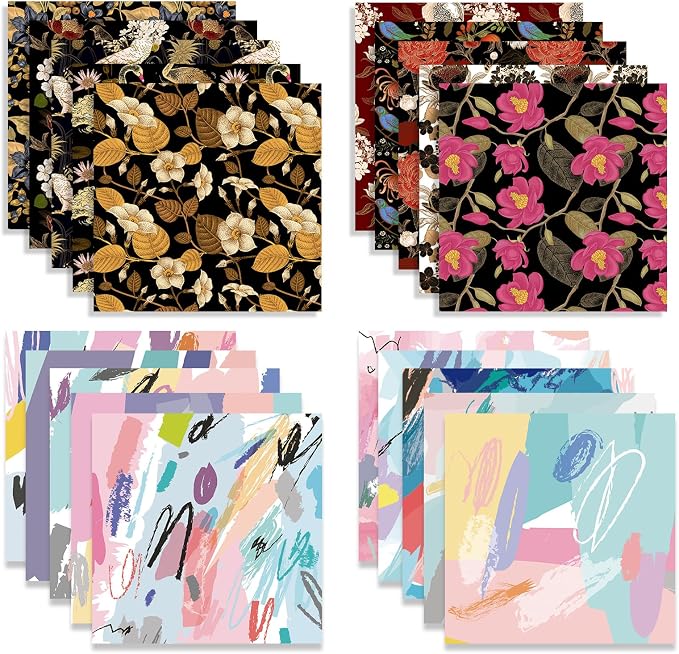 Origami Paper Kit 100 Sheets 6 Inch Square Double Sided Color 20 Vivid Colors - Image 2